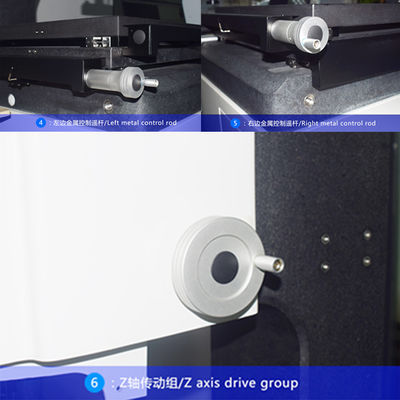Elevada precisão 3um do manual ótico do sistema de medição da visão do CNC do laboratório 2D